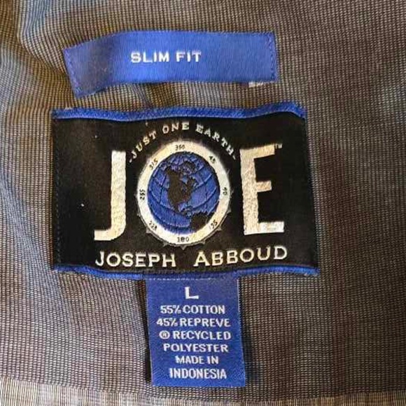 Slim Fit Joseph Abboud Gray Plaid Button Down - Picture 4 of 4